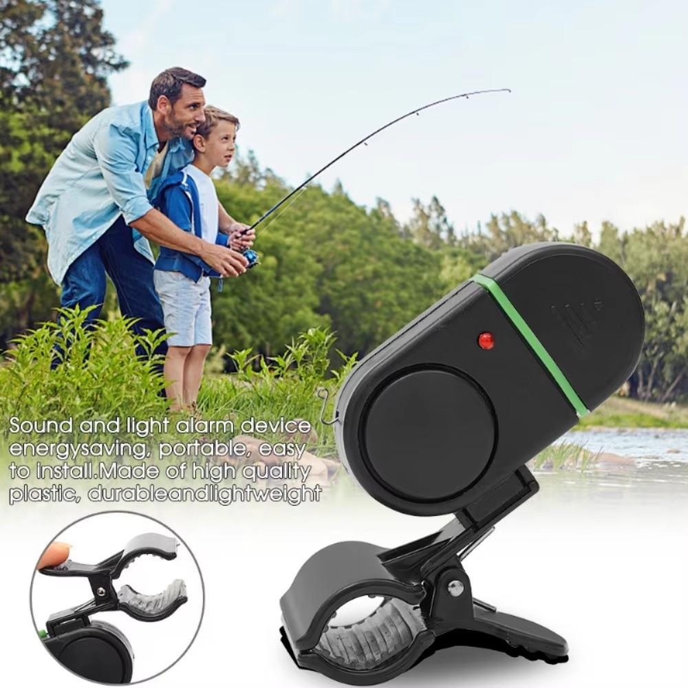 Sound Bell Alert Fish Bite Alert LED Light Indicator Fishing Rod Buzzer Fishing Indicator Night