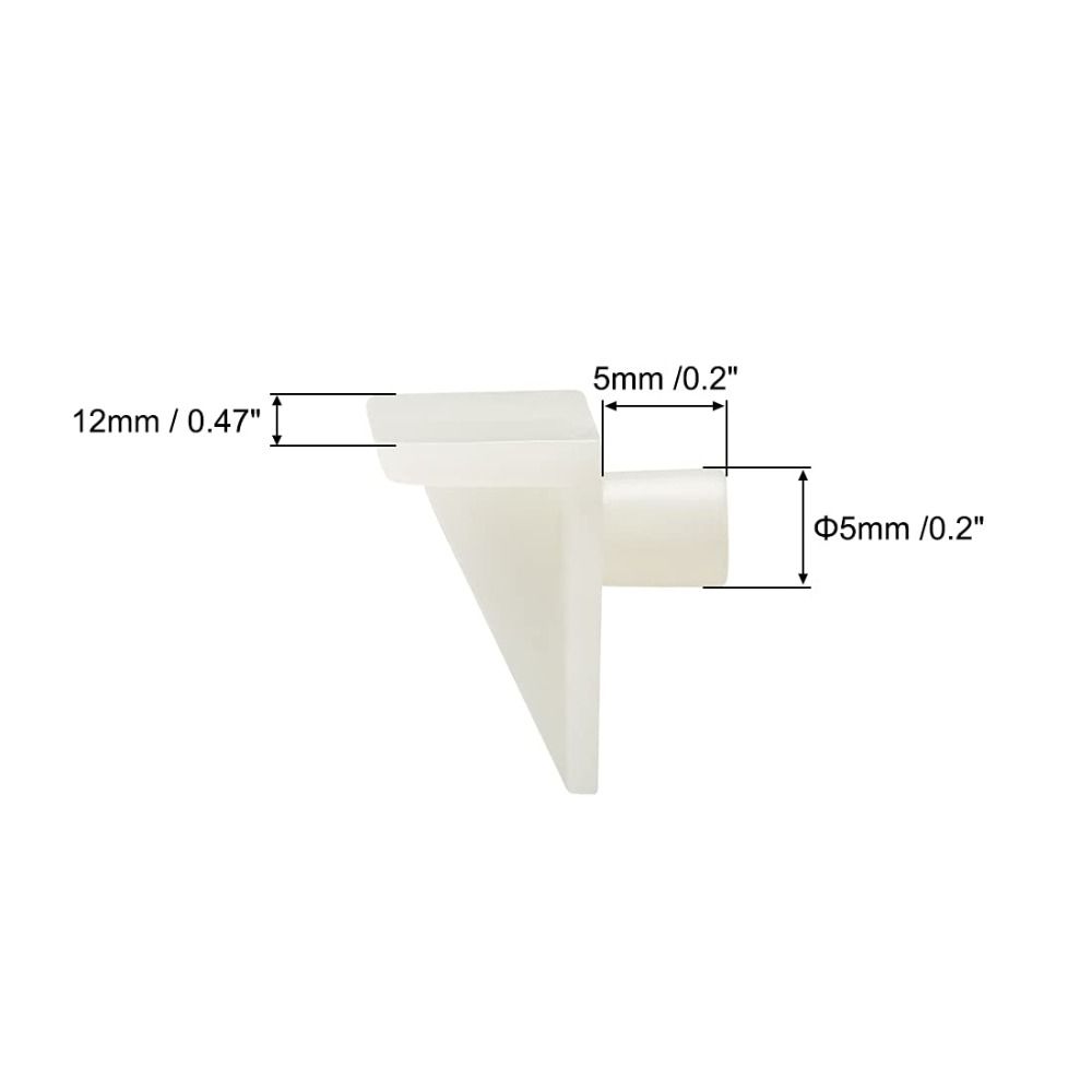 100pcs Plastic Shelf Support Pegs 5mm Shelf Bracket Holder Pegs  Kitchen Furniture