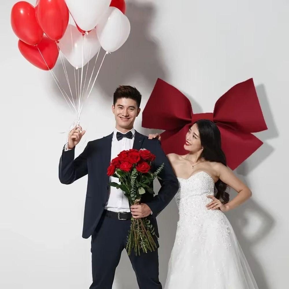 Eva Material Big Bow Diy Material Large Size Christmas Tree Decorations Spring Festival Style Reusable Front Door Decor