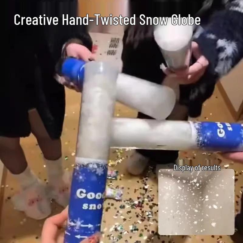

Snowflake Confetti Cannon: Newcomer Exclusive Festive Atmosphere Stick Snowflake Cannon - Random Color - 30cm - 2 Pieces