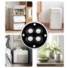 4pcs Wheels For Furniture 360° Stainless Steel Roller Self Adhesive Pulley Universal Wheel for Bins Storage Box Furniture Caster