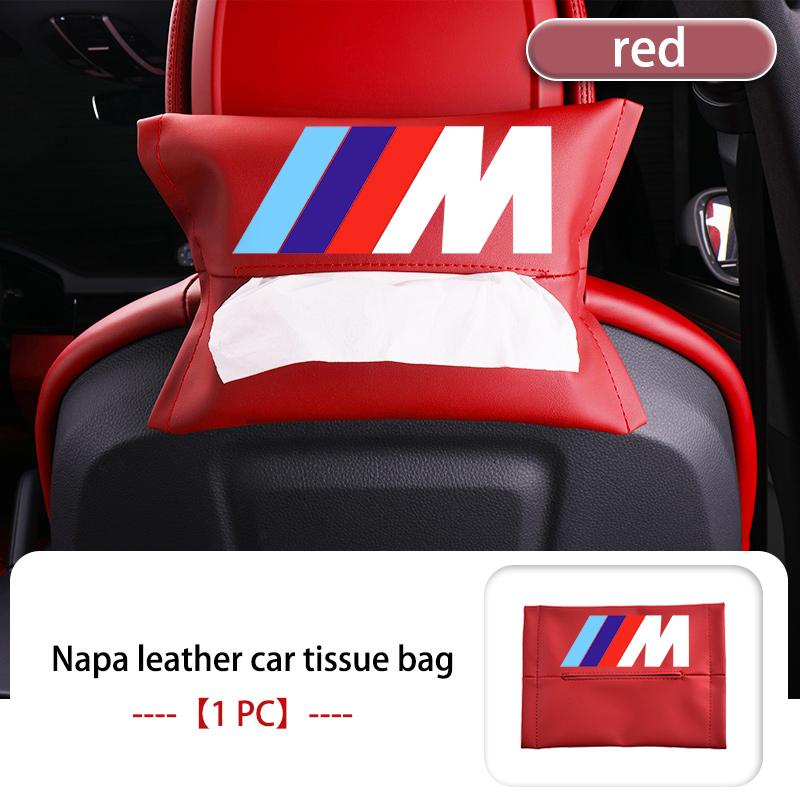 

Car Rear Seat Suede Hanging Tissue Case Organizer Storage Box For BMW M Performance Alpina M3 M5 M6 X1 X3 X4 X5 G20