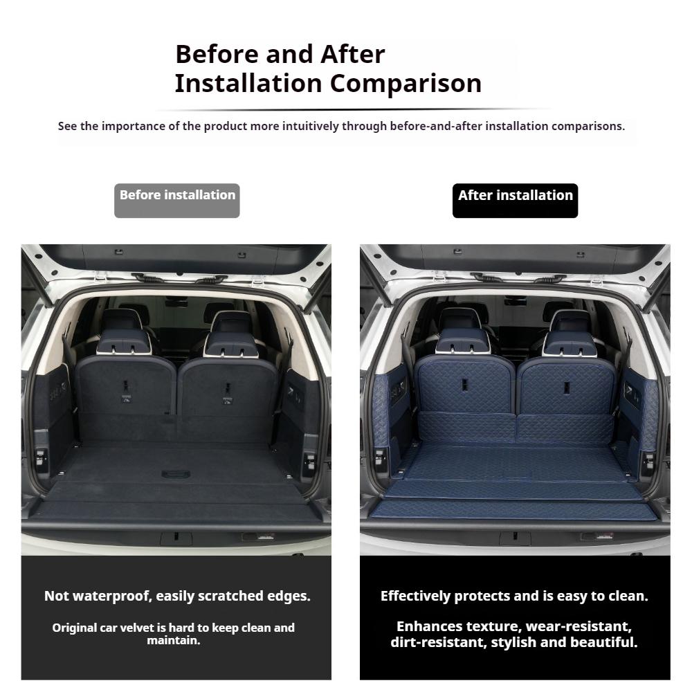 Fit For ZEEKR 9X 2025 Car Specialized Full Enclosure Trunk Mat Interior