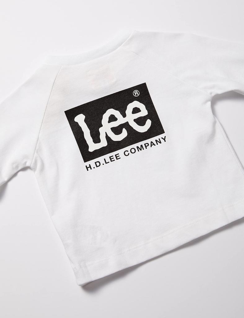 Lee Logo Backprint Long Sleeve Size 150 T-Shirt, Kids, White,