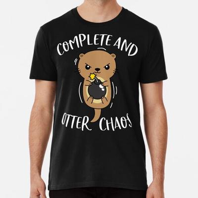 Helt och uttert kaos Rolig Söt Havsutter T-Shirt S-5XL Bästa T-shirten