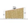 Stockeur de Bûches XXL Modulable - wolfcraft - Stockage jusqu'à 1,6 m3 de Bois - 5125000