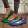 Scarpe casual da donna a punta, a punta piatta, con tacco basso, nuovo stile