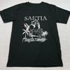 Saetia Band Hand Flower bLACK T Shirt  Unisex T-Shirt