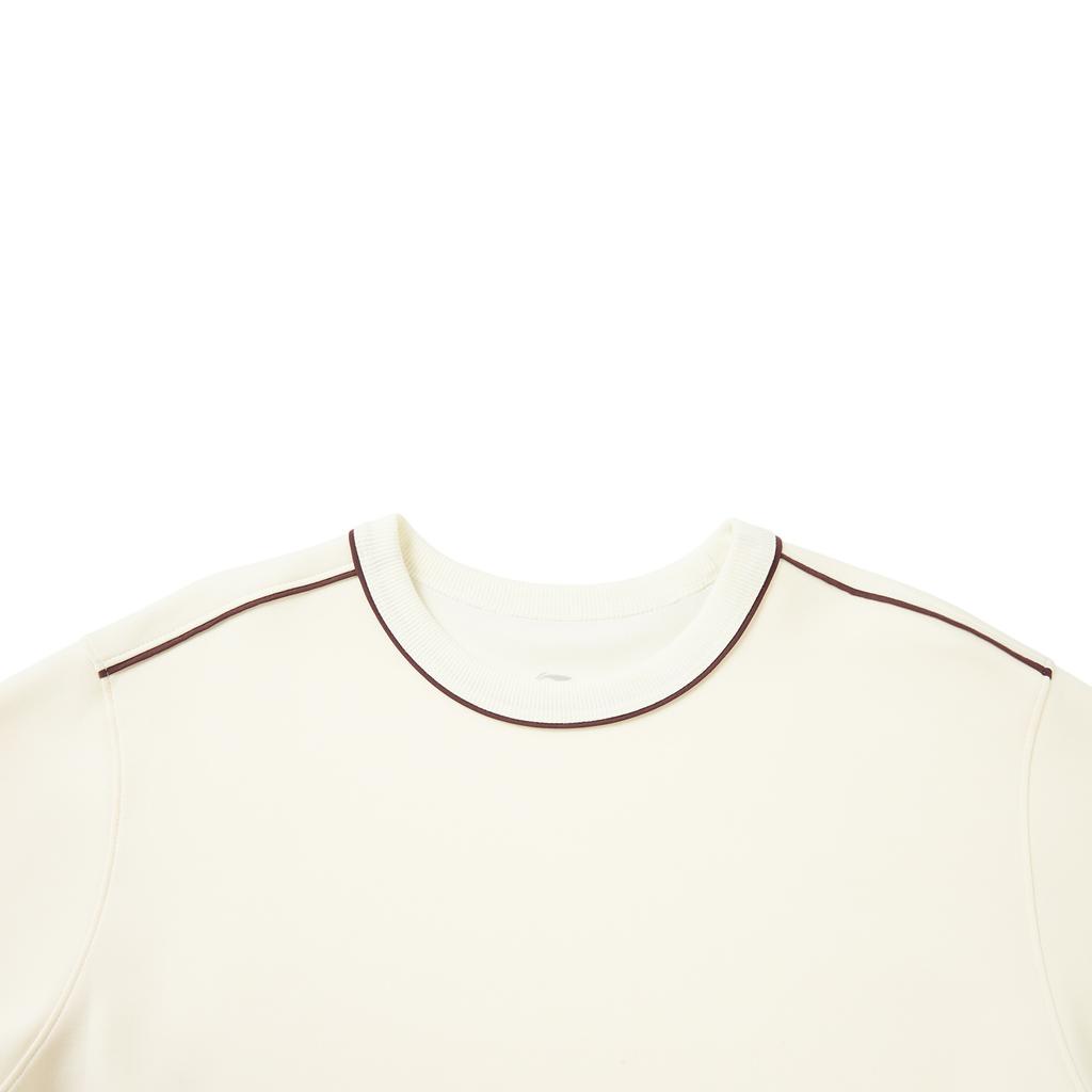 Li Ning Fitness Series Round Neck Loose Logo Sweatshirt Women sweatshirt AWDW500-4