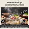 304 Stainless Steel Strainer Spoon For Hot Pot Noodles Cooking Filter Basket With Anti Slip Handle