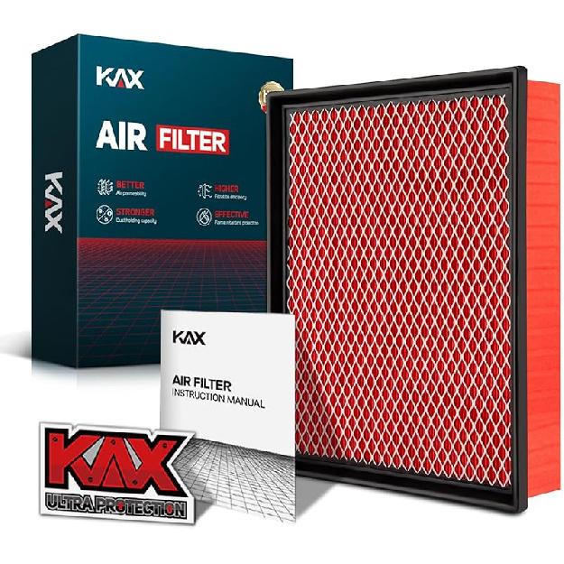 KAX Premium Engine Air Filter, GAF027 (CA8755A) Replacement for Silverado, Suburban, Sierra, Yukon, Avalanche 1500/2500/3500, Tahoe, Escalade