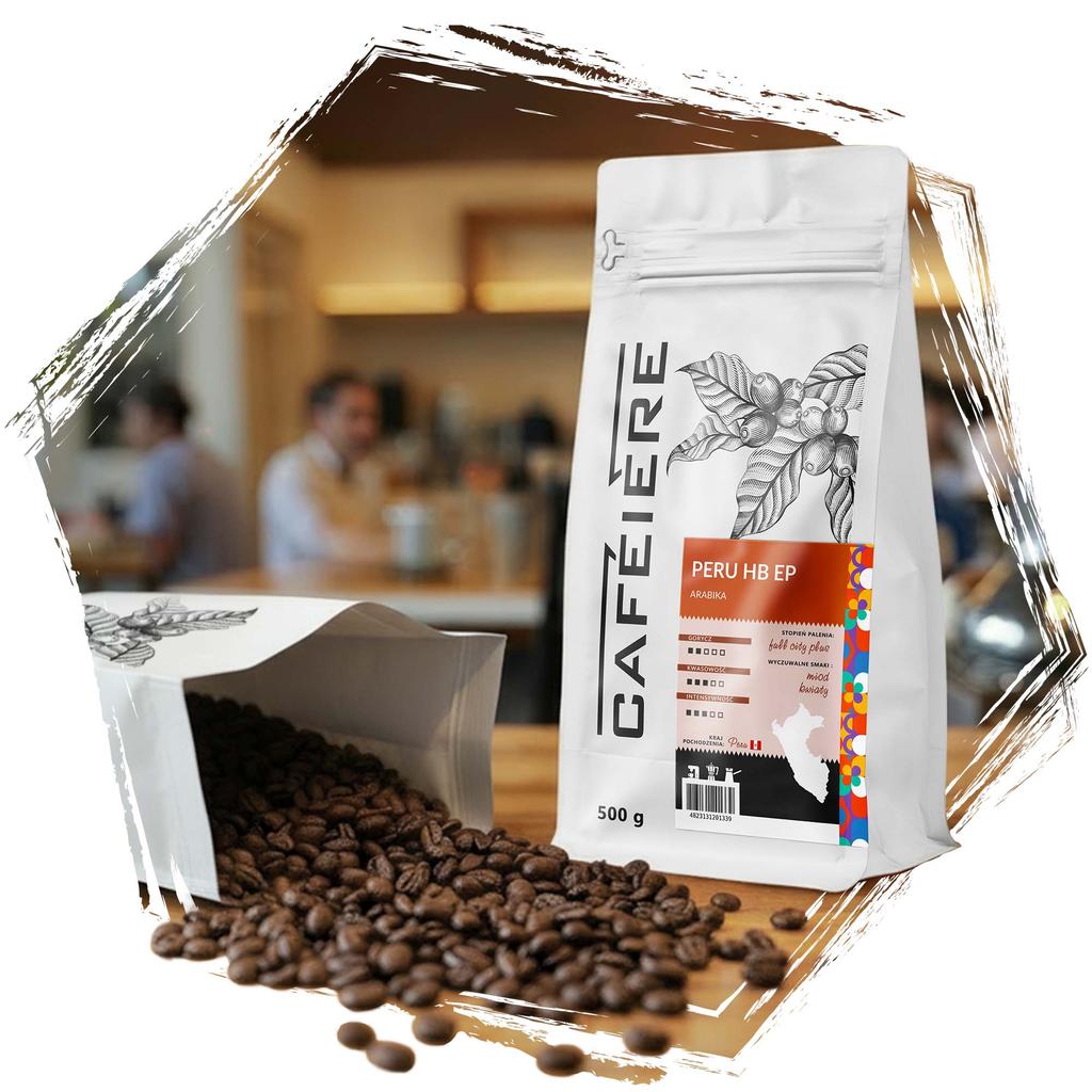 Kawa ziarnista cafeiere arabica peru hb ep, 500 g