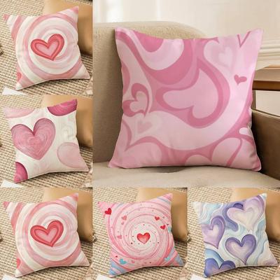 Beautiful Classic Style Love Pattern Pillow Case Printing Pillowcase Living Room Sofa Cushion Cover Bedroom Room Decor