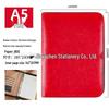 A5 Multi-Functional Leather Zipper Notebook with Large Capacity and Loose-Leaf Pocket Inserts, B5 Size