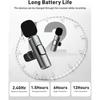 Mini Wireless Lavalier Microphone for Android Lapel Lav Mic with Noise Reduction For Vlog YouTube TikTok Audio Video Recording