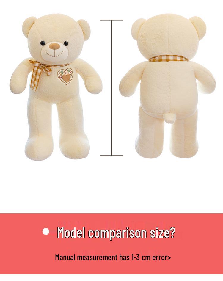 Sweet Ribbon Teddy Bear Plush Doll - Perfect Birthday Gift for Girls