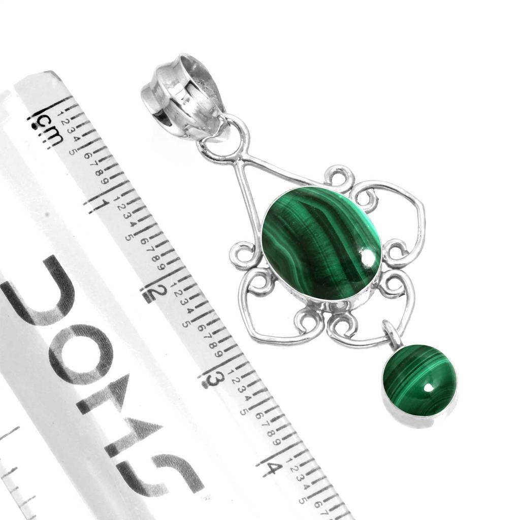 925 Sterling Silver Pendant Women Gemstone Handmade Jewelry Easter Gift Malachite Moonstone Rose Quartz Red Stone Smoky Topaz Tiger Eye Vintage