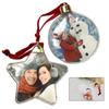 Christmas Photo Insert Baubles Ornaments Festive Personalised Gift Xmas Tree Hanging Decorations