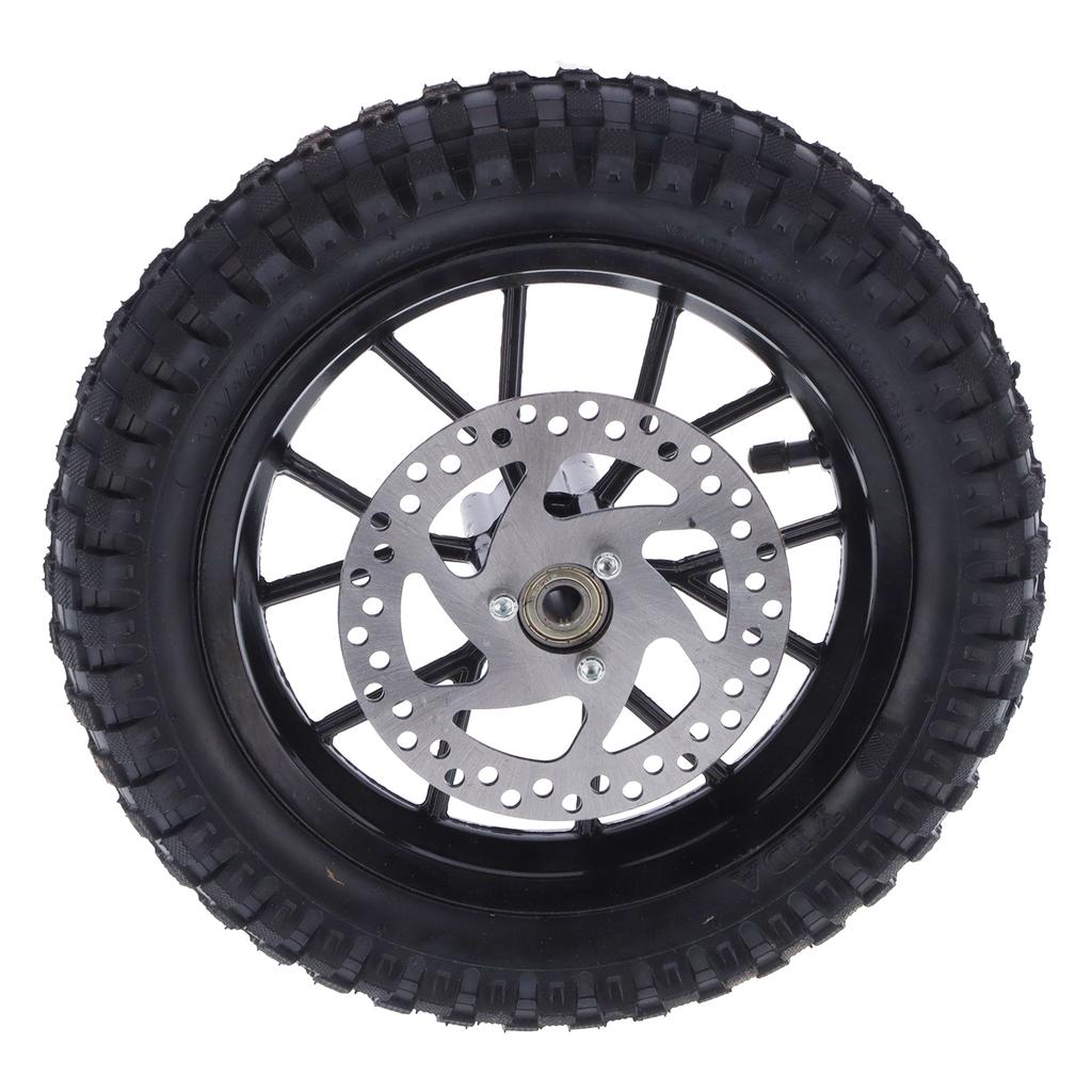 Rubber Front Wheel Tire 12.5x2.75in Disc Brake Sprocket Bolts for 47cc 49cc 2 Stroke Mini Dirt Bike
