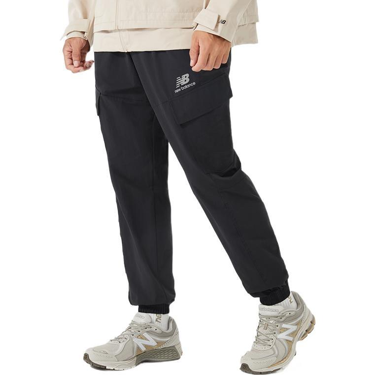 New Balance Sportswear Oversized Cargo Sweatpants Asia Sizing 'Black' Men's AMP23311-BK
