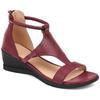 Faashion Style Simple Casual Back Zipper Wedge Shoes Ladies Retro Sandals Lightweight Open-toe Sandals Plus Size 35-43