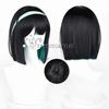Anime Alien Stage Mizi Sua Cosplay Costume Wig Dark Blue Dress Pink Blue Long Hair Gloves Stockings Belt Set Uniform for Christm