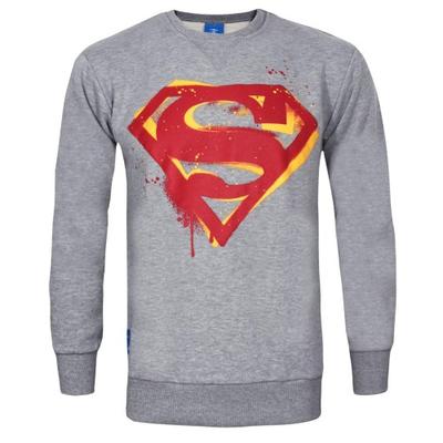 Offizielles Superman-Schablonen-Sweatshirt für Herren