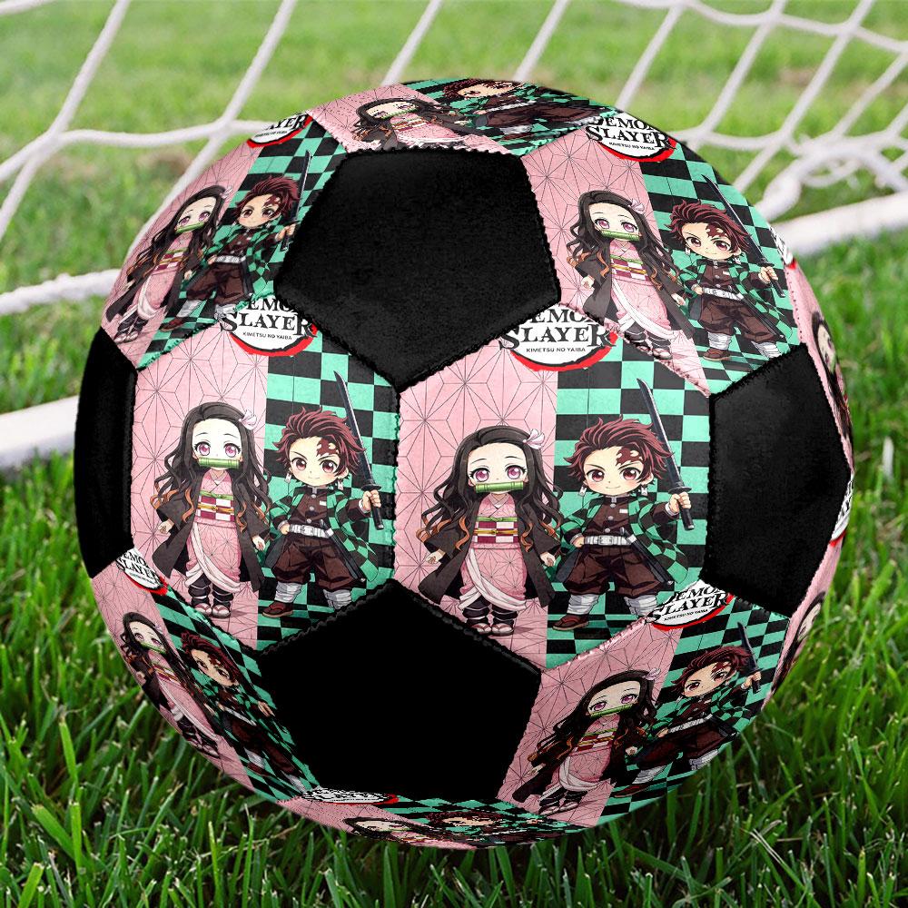 1pc Demon Slayer Soccer Ball Size 5 Indoor Soccer Ball Fashion Colorful Backyard Game - Great For Sports Fans Gift HE19