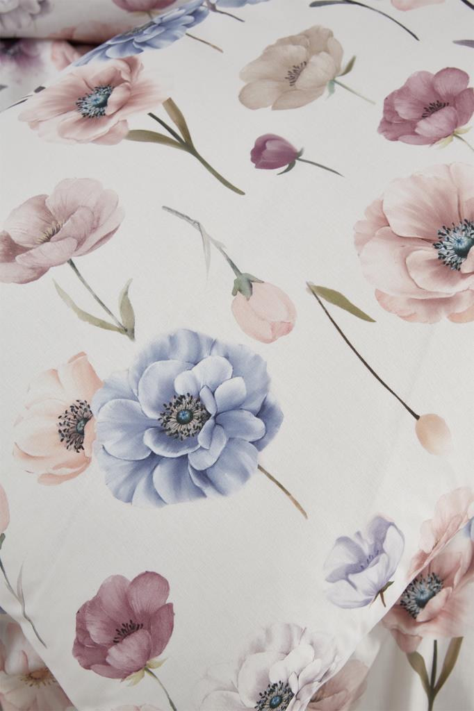 Set de lenjerie de pat Ekin 4 buc, husă de plapumă, cearșaf de pat, față de pernă, dimensiune dublă, cu model, nuntă, utilizare zilnică