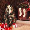 Christmas Knitted Stockings 18inch Large Cable Rustic Comfortable Decoration Farmhouse Knitted Fireplace Stockings For Adults
