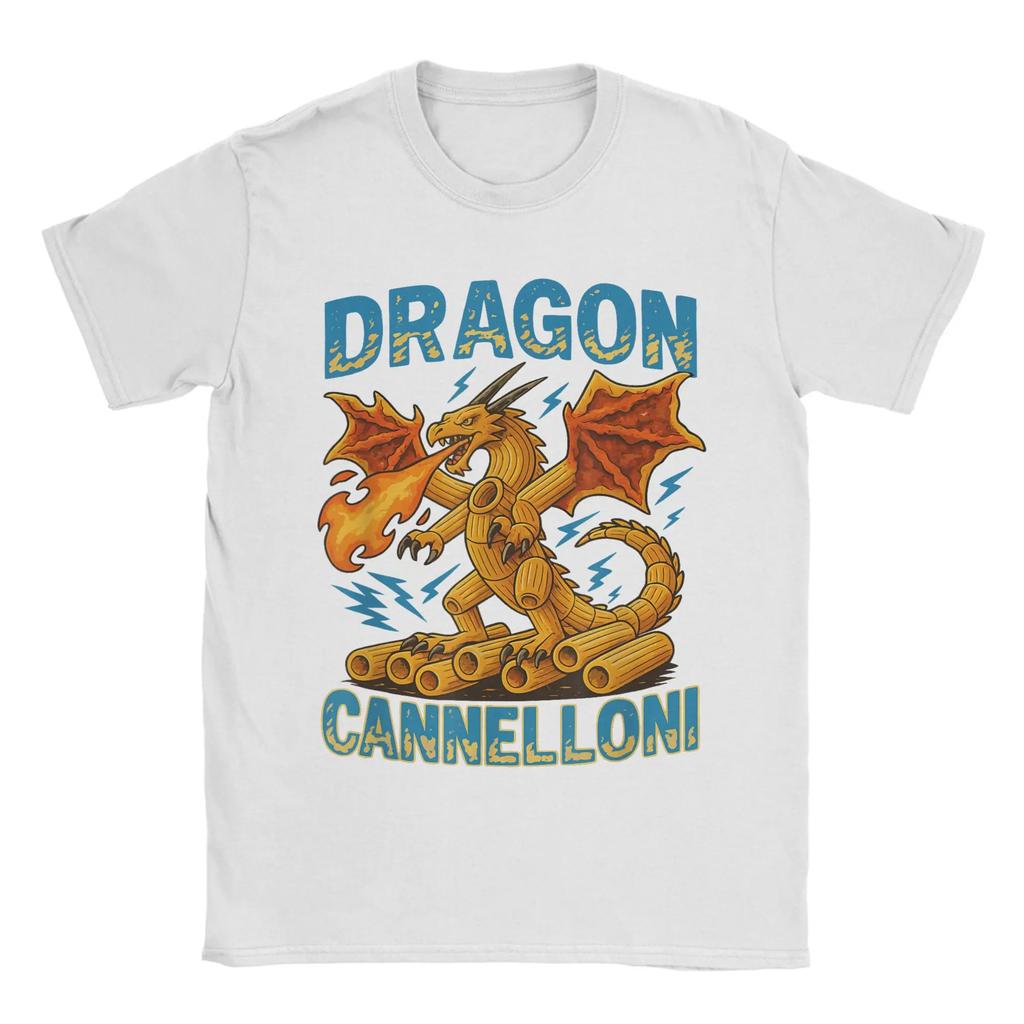 Brain Rot Kids Meme Italian Brainrot Dragon Cannelloni T Shirt Mens Pure Cotton Vintage TShirt O Neck Tees Tops Plus Size