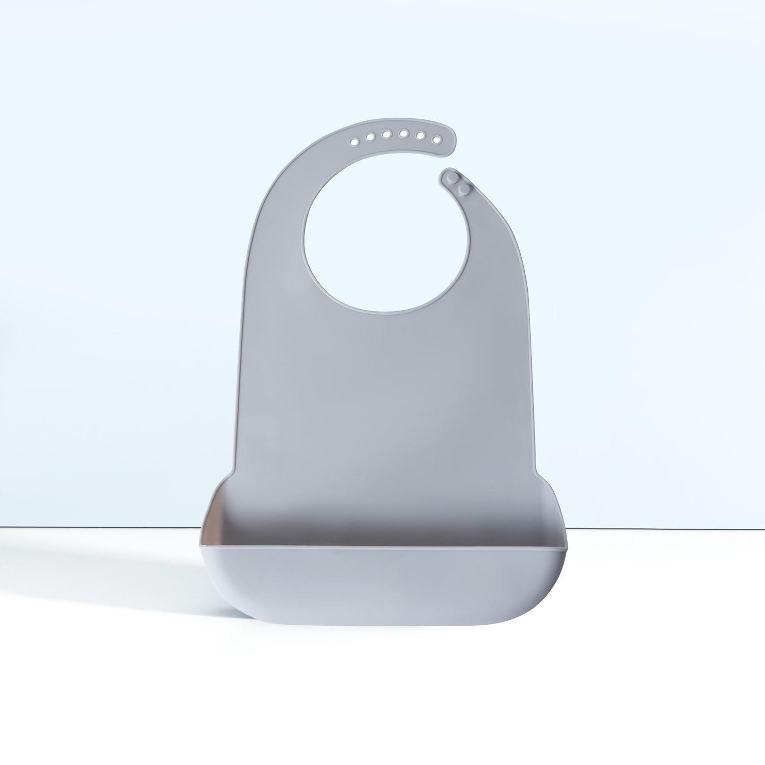 

1 шт., силиконовый нагрудник для взрослых, большой размер, антимасляный, водонепроницаемый, защитный фартук для приема пищи, аксессуары для пожилых людей серый