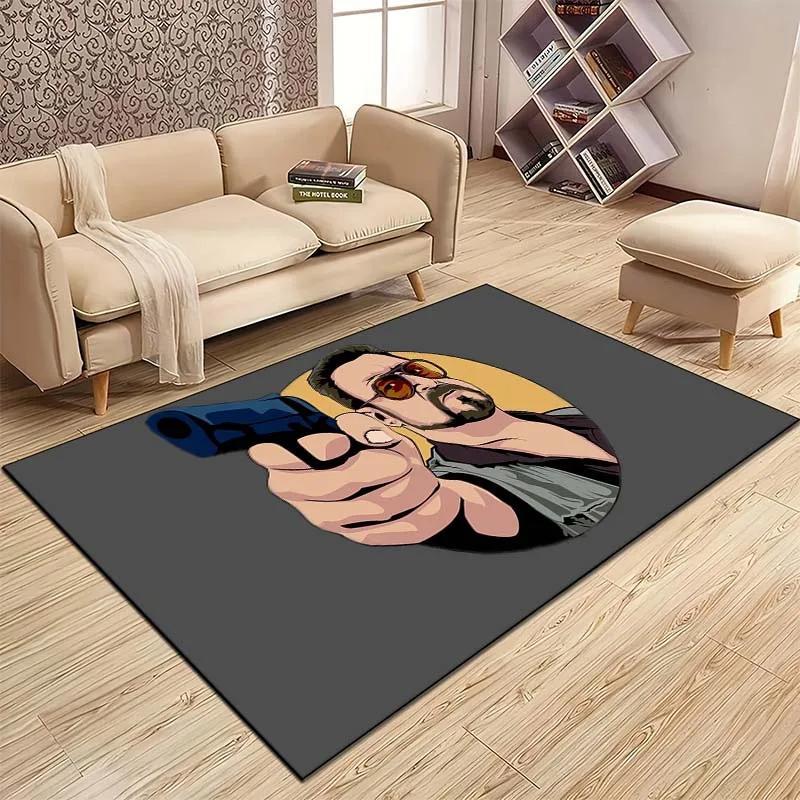 The Big L-Lebowski Pattern Carpet Kitchen MatEntrance Doormat Bedroom Floor Decoration Living Room Carpet Bathroom Anti-slip Rug