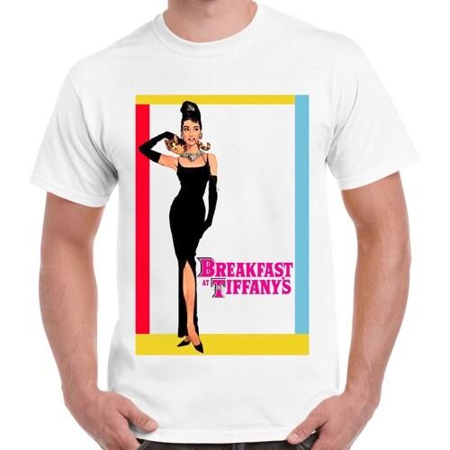 

Audrey Hepburn Breakfast at Tiffany s Movie Vintage Cool Gift Retro T Shirt 1510 XL