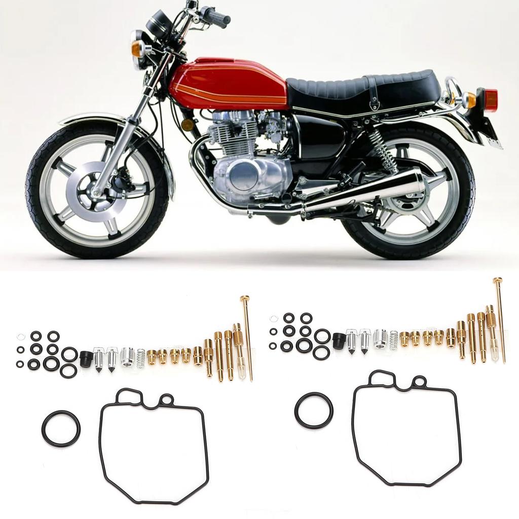 Förgasare Renoveringssats Carb Översynstillbehör Ersättning för Honda Hawk 400 CB400T CB400 N