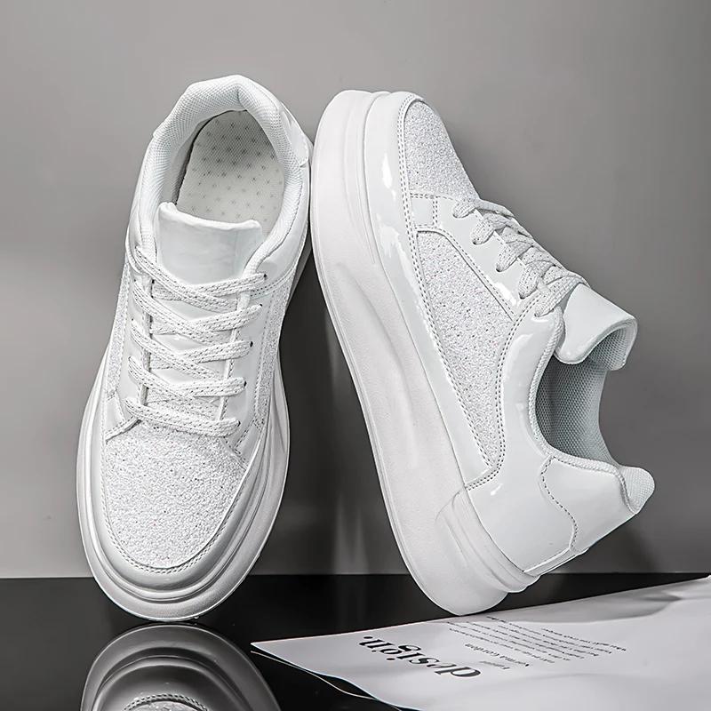 

MAEDEF Мужские кроссовки Белые кроссовки Дышащие Легкие Спортивная обувь для мужчин Пляжная ходьба Удобная вулканизированная обувь Обувь 36 белый