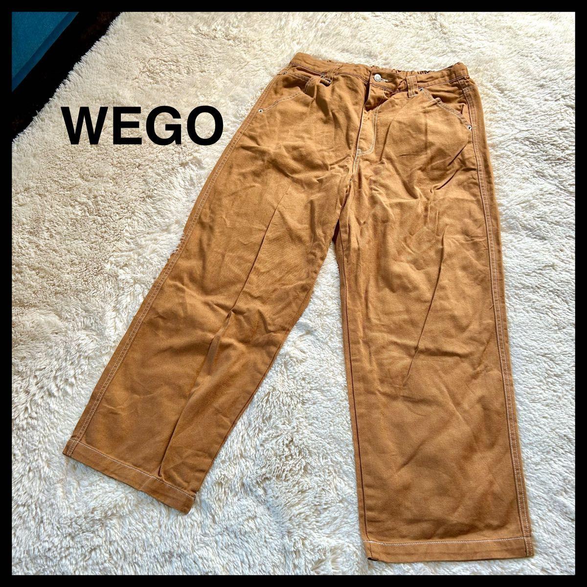 [Good condition WEGO] Easy denim pants brown