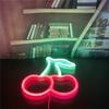 Cherry Neon Sign Lamp with USB or Battery Power Supply, Suitable for Children's Room, Bedroom, Bar, Restaurant, Game Room, Chris