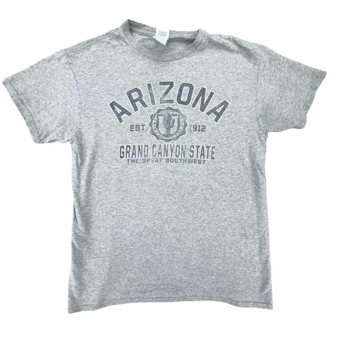 Arizona Grand Canyon State T Shirt Gray Adult Medium Est. 1912 Short Sleeve M