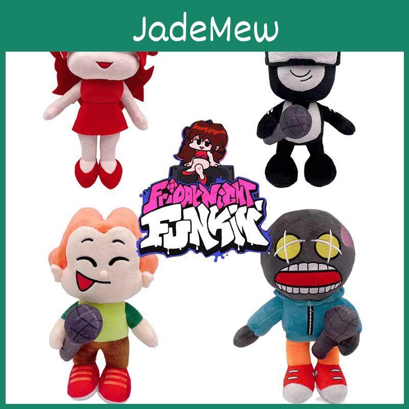 Cozy And Colorful Friday Night Funkin Plush Toy Featuring Fnf Girlfriend And Whitty Stuffed Doll