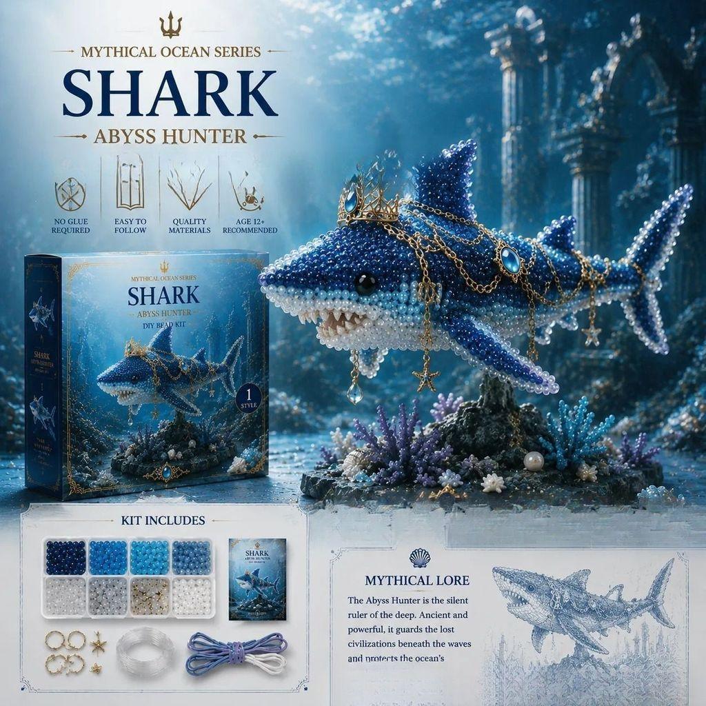 Kit Perline Mitiche dell'Oceano Con Creature Marine Fai-da-te Per Creazioni Creative e Idee Regalo