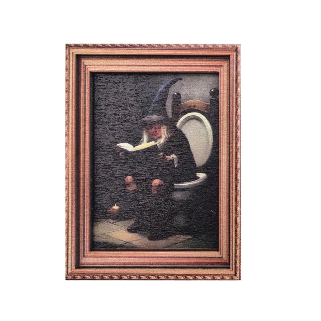 Kreativer Halloween Retro Fotorahmen Magnetischer Kühlschrankmagnet Holzposter Kühlschrankmagnet