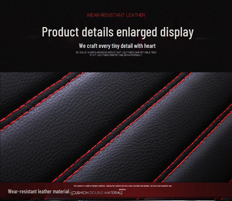 Full Leather Car Seat Cover, Universal Fit for Bin Yue, Emgrand GS, Vision, Boyue