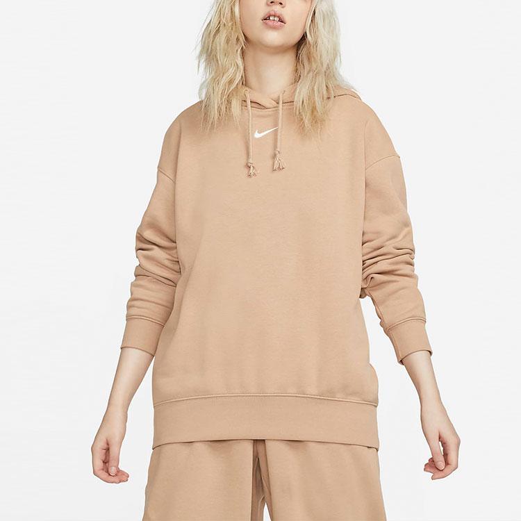 Nike Sportswear Pullover Fleece Hoodie Women Tops Maize DJ7669-200