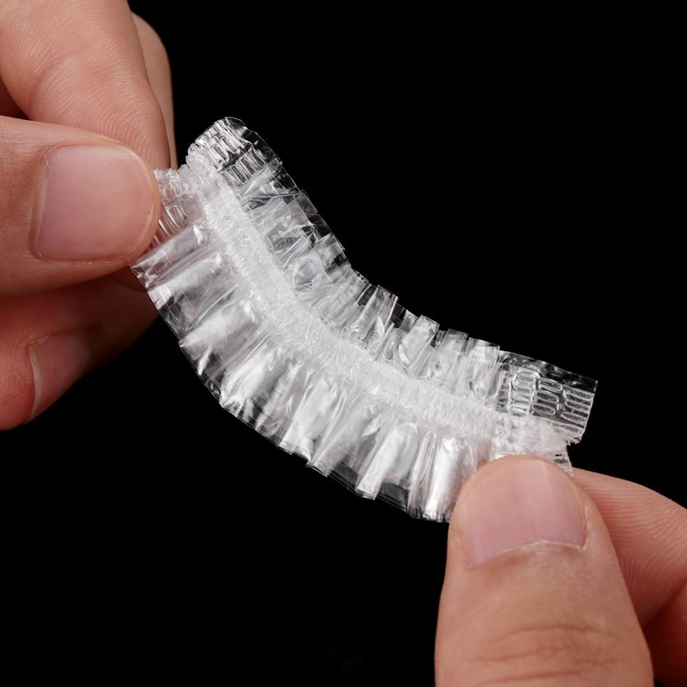 50pcs Disposable Waterproof Transparent Ear Cover Bath Shower Salon Ear Protector Household Hair Dyeing Earmuffs