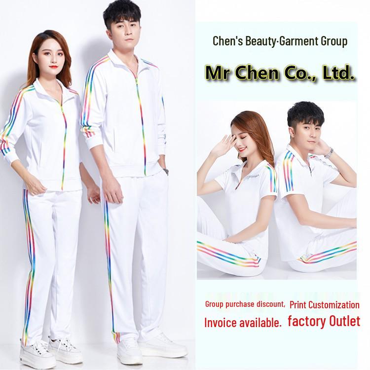 New Large Size Long Sleeve Sports Uniforms for Walking, Gymnastics, Fitness, and Square Dancing