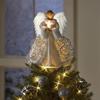 Frohe Weihnachten Baum Engel Topper Lichterkette Schmuck Heimdekorationen 2025 Weihnachten Naviad 2026 Neujahr Partyzubehör