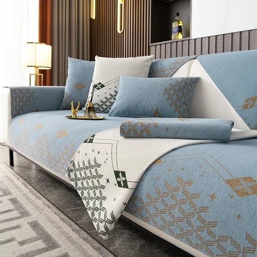 

Коврик для дивана из шенилла Four Seasons Universal Anti Slip Leather Sofa Cover All Inclusive Universal Backrest Covers Fabric Towel 70x70cm