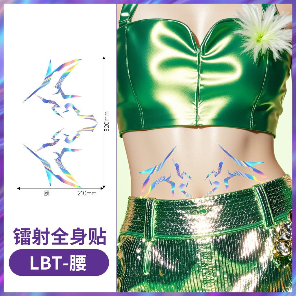 Neu K-Pop Rumi Jinu Cosplay Tattoo Laser Dämonenjäger Temporäre Tattoos Set für Cosplay Halloween | HUNTR/X Saja Boys
