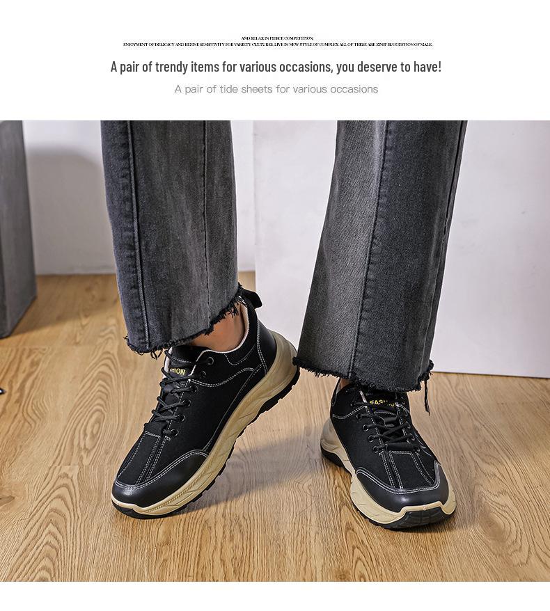 Cross-Border Men's Plus Size Hiking and Driving Sneakers - Autumn/Winter Fashionable Casual Shoes